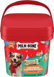 Milk-Bone Gingerbread Flavored Dog Biscuits, 24-oz pail