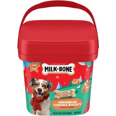 Milk-Bone Gingerbread Flavored Dog Biscuits, 24-oz pail