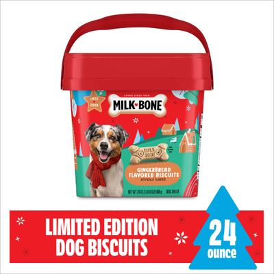 Show full view: Milk-Bone Dipped Gingerbread Dog Treats, 24-oz pail slide 5 of 12