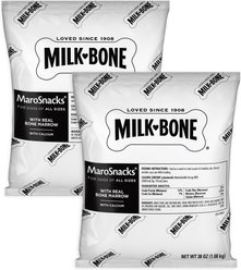 Milk-Bone MaroSnacks Real Bone Marrow Dog Treats, 38-oz, case of 2