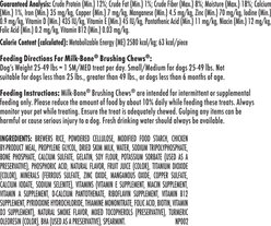 Milk-Bone Fresh Breath Brushing Chews Small/Medium Mint Flavor Daily Dental Dog Treats, 25 count slide 2 of 8