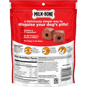 Milk-Bone Pill Pouches with Real Chicken Dog Treats, 6-oz bag