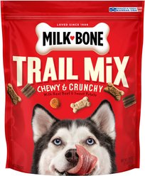 Milk-Bone Trail Mix with Real Beef & Sweet Potato Chewy & Crunchy Dog Treats, 20-oz bag
