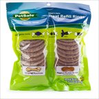 PetSafe Busy Buddy Peanut Butter & Rawhide Variety Pack Refill Rings Dog Treat, 24 count, Large
