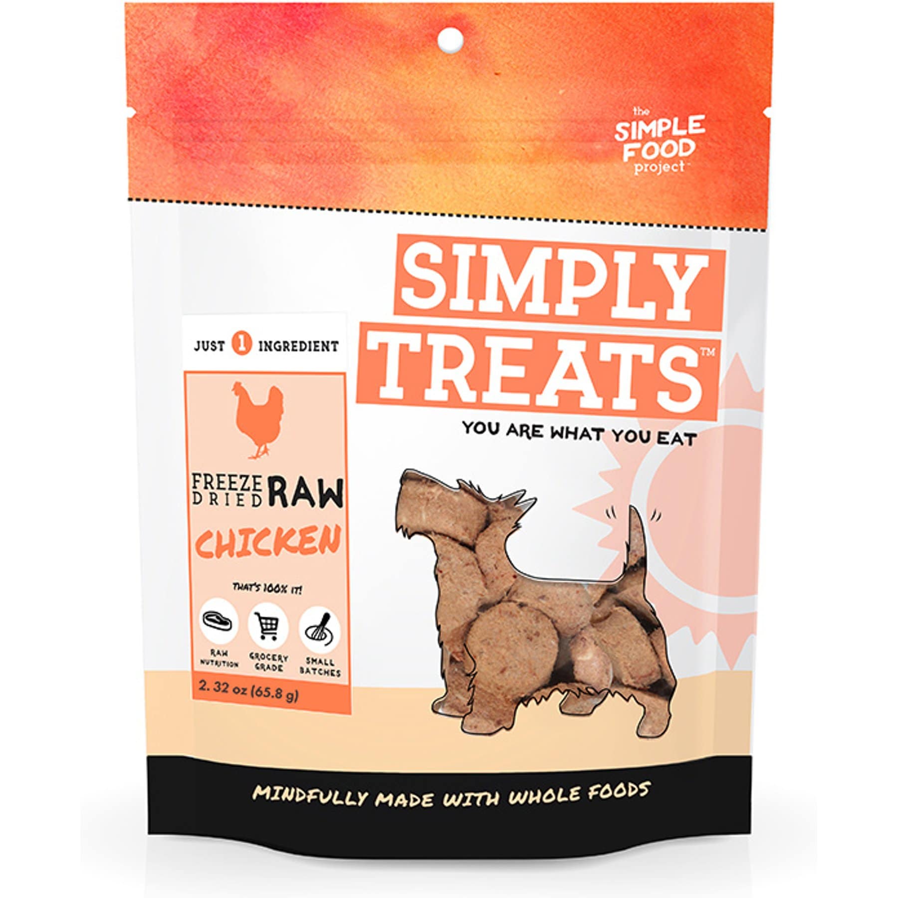 Simple Food Project Simple Food Project Chicken Freeze-Dried Dog Treats, 2.3-oz