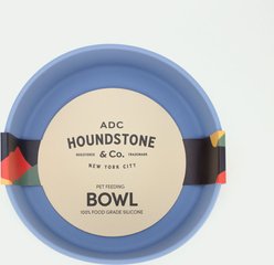 ADC Houndstone & Co. Non-Skid Silicone BPA-Free Dog Bowl, Sky Blue, 4.5-cup