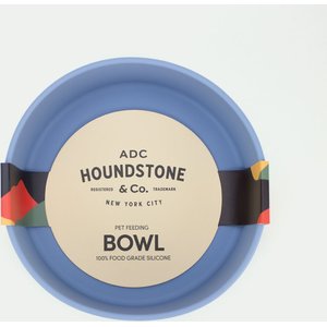 ADC Houndstone & Co. Non-Skid Silicone BPA-Free Dog Bowl, Sky Blue, 4.5-cup