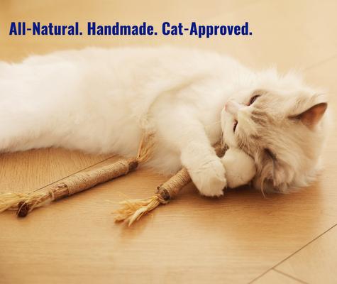 Show full view: Fashion's Talk Scarecrow Silvervine Teething Sticks Chew Cat Toy with Catnip, Multicolor, 5 count slide 3 of 7