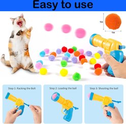 Fashion's Talk Interactive Ball Launcher Cat Toy, Multicolor, 40 count slide 2 of 4