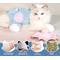 Show in main carousel: Fashion's Talk Flying Squirrel Plush Kicker Chew Cat Toy with Catnip Crinkles, Pink/Blue, 2 count slide 2 of 5