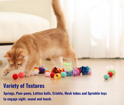 Show full view: Fashion's Talk Interactive Ball Launcher Cat Toy, Multicolor, 40 count slide 2 of 5