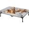 Show in main carousel: Veehoo Cooling Orthopedic Elevated Dog Bed with Removable Fluffy Plush Pillow Cushion, Grey, XX-Large slide 1 of 7