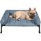 Show in main carousel: Veehoo Cooling Orthopedic Elevated Dog Bed with Removable Fluffy Plush Pillow Cushion, Haze Blue, Medium slide 1 of 8