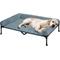 Show in main carousel: Veehoo Cooling Orthopedic Elevated Dog Bed with Removable Fluffy Plush Pillow Cushion, Haze Blue, X-Large slide 1 of 7
