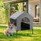 Show in main carousel: Veehoo 2-in-1 Indoor & Outdoor Elevated Cot Bed Dog House, Sky Grey, Sky Grey, Medium slide 7 of 8