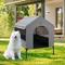 Show in main carousel: Veehoo 2-in-1 Indoor & Outdoor Elevated Cot Bed Dog House, Sky Grey, Sky Grey, Large slide 7 of 8