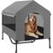 Show in main carousel: Veehoo 2-in-1 Indoor & Outdoor Elevated Cot Bed Dog House, Sky Grey, Sky Grey, XX-Large slide 1 of 7