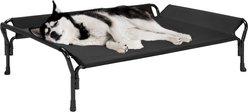 Veehoo Guardrail Elevated Dog Bed, Black, Large