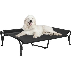 Veehoo Guardrail Elevated Dog Bed, Black, X-Large
