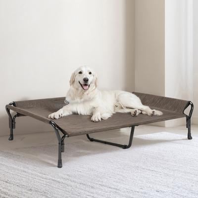 Show full view: Veehoo Guardrail Elevated Dog Bed, Brown, X-Large slide 3 of 5