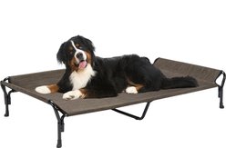 Veehoo Guardrail Elevated Dog Bed, Brown, XX-Large