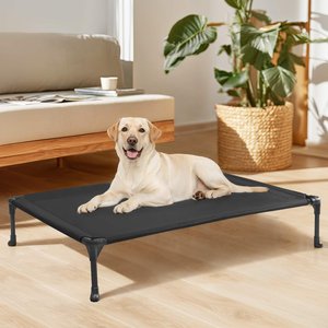 Veehoo Cooling Elevated Dog Bed, Black, Large