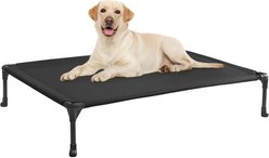 Veehoo Washable Breathable Mesh Hammock Elevated Dog Cot Bed with No-Slip Feet, Black, X-Large