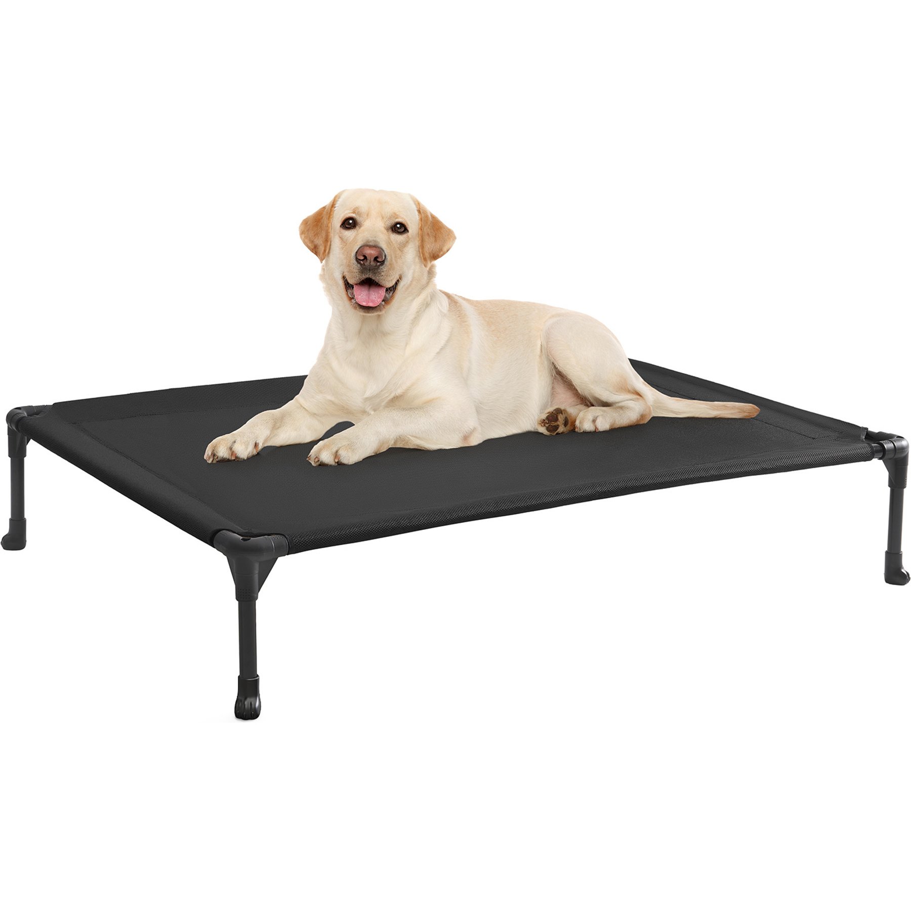 Veehoo Cooling Elevated Dog Bed, Black, Large