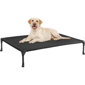 Veehoo Cooling Elevated Dog Bed, Black, Large