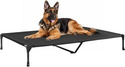 Veehoo Washable Breathable Mesh Hammock Elevated Dog Cot Bed with No-Slip Feet, Black, XXX-Large