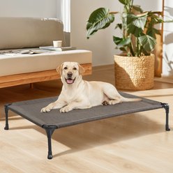 Veehoo Washable Breathable Mesh Hammock Elevated Dog Cot Bed with No-Slip Feet, Brown, X-Large slide 2 of 8