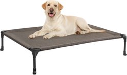 Veehoo Washable Breathable Mesh Hammock Elevated Dog Cot Bed with No-Slip Feet, Brown, X-Large