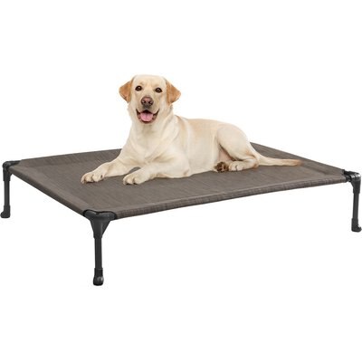 Veehoo Veehoo Cooling Elevated Dog Bed, Brown, Large