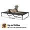 Show in main carousel: Veehoo Washable Breathable Mesh Hammock Elevated Dog Cot Bed with No-Slip Feet, Black, XXXXX-Large slide 2 of 8