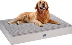 Veehoo Orthopedic Memory Foam Elevated Dog Bed with Removable Cover, Grey, Large