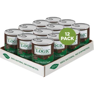 Nature's Logic 100% Natural Canine Venison Feast All Life Stages Grain-Free Wet Dog Food, 13.2-oz, case of 12