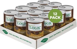 Nature's Logic 100% Natural Canine Chicken Feast All Life Stages Grain-Free Wet Dog Food, 13.2-oz, case of 12