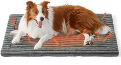 Bedsure Corduroy Fleece Self-Warming Cat & Dog Bed, Grey, Large
