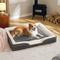 Show in main carousel: Bedsure Corduroy Fleece Self-Warming Cat & Dog Bed, Grey, Large slide 7 of 8