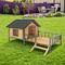 Show in main carousel: Yafylly Wooden Outdoor Waterproof Roof Dog House with Porch, Honey slide 5 of 5