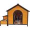 Show in main carousel: Yafylly Wooden Outdoor Dog House with Food Bowls & Toy Box, Natural slide 2 of 5