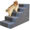 Show in main carousel: Niubya High Bed & Couch Dog Stairs for Small Dogs with Non-Slip & Removable Washable Cover, Grey, 5-Step slide 1 of 7