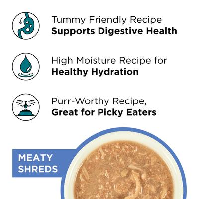 Show full view: BIXBI LIBERTY Chicken, Salmon & Tuna recipe Grain-Free Wet Cat Food, 2.75-oz can, case of 12 slide 4 of 8