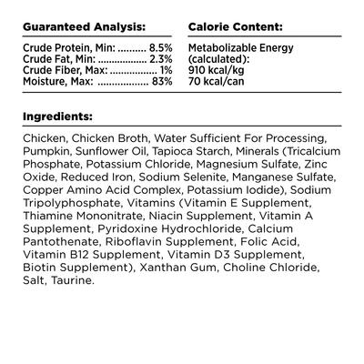 Show full view: BIXBI Liberty Chicken & Pumpkin Recipe in Broth Grain-Free Wet Cat Food, 2.75-oz can, case of 24 slide 5 of 7