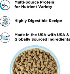 BIXBI RAWBBLE Chicken & Salmon Recipe Grain-Free Freeze-Dried Cat Food, 10-oz bag slide 2 of 7