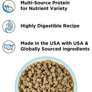 BIXBI RAWBBLE Chicken & Salmon Recipe Grain-Free Freeze-Dried Cat Food, 10-oz bag