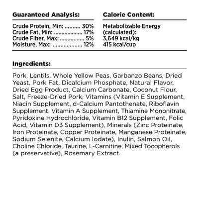 Show full view: BIXBI RAWBBLE Fresh Pork Recipe Limited Ingredient Grain-Free Dry Dog Food, 24-lb bag slide 6 of 10