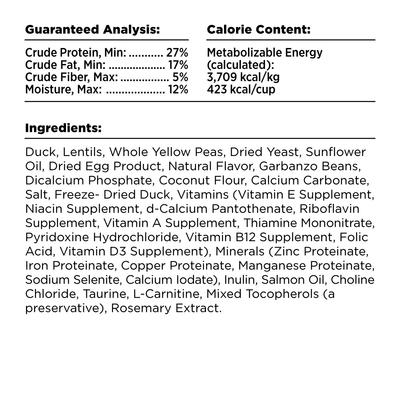 Show full view: BIXBI RAWBBLE Fresh Duck Recipe Limited Ingredient Grain-Free Dry Dog Food, 4-lb bag slide 6 of 9