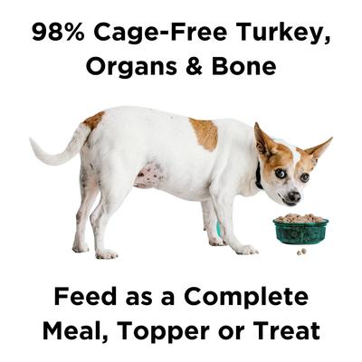 Show full view: BIXBI Rawbble Turkey Recipe Grain-Free Freeze-Dried Dog Food, 4.5-oz bag slide 3 of 10