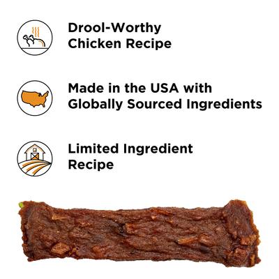 Show full view: BIXBI Skin & Coat Chicken Jerky Dog Treats, 5-oz bag slide 4 of 8